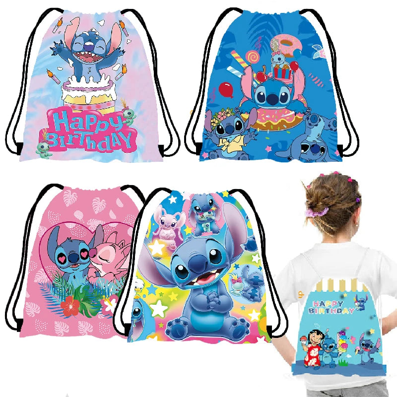 Sac à cordon Disney Anime Stitch