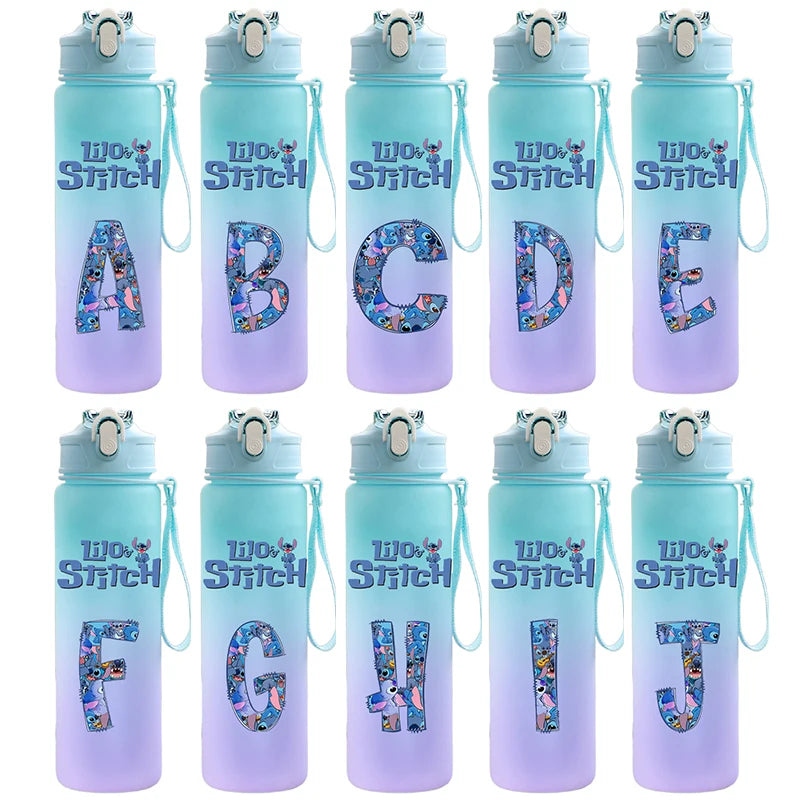 Stitch Bouteille - Grande Capacité 750ML - Lettre A-Z CAN o