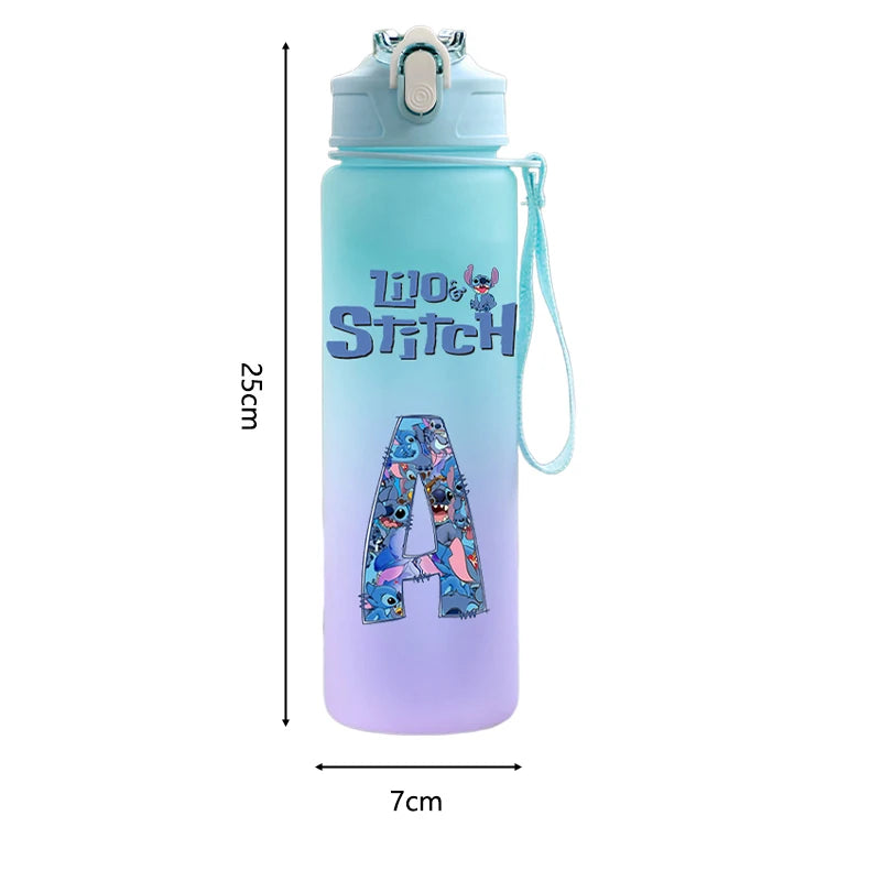Stitch Bouteille - Grande Capacité 750ML  - Lettre A-Z CAN o