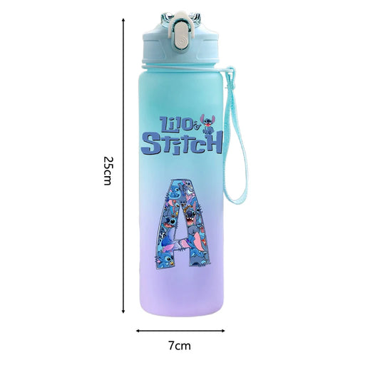 Stitch Bouteille - Grande Capacité 750ML  - Lettre A-Z CAN o