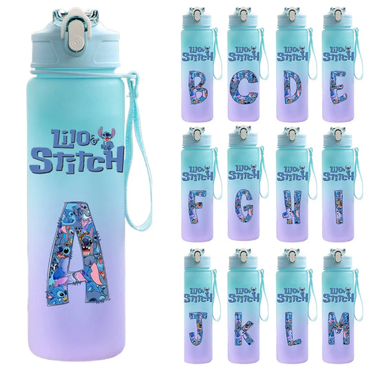 Stitch Bouteille - Grande Capacité 750ML  - Lettre A-Z CAN o
