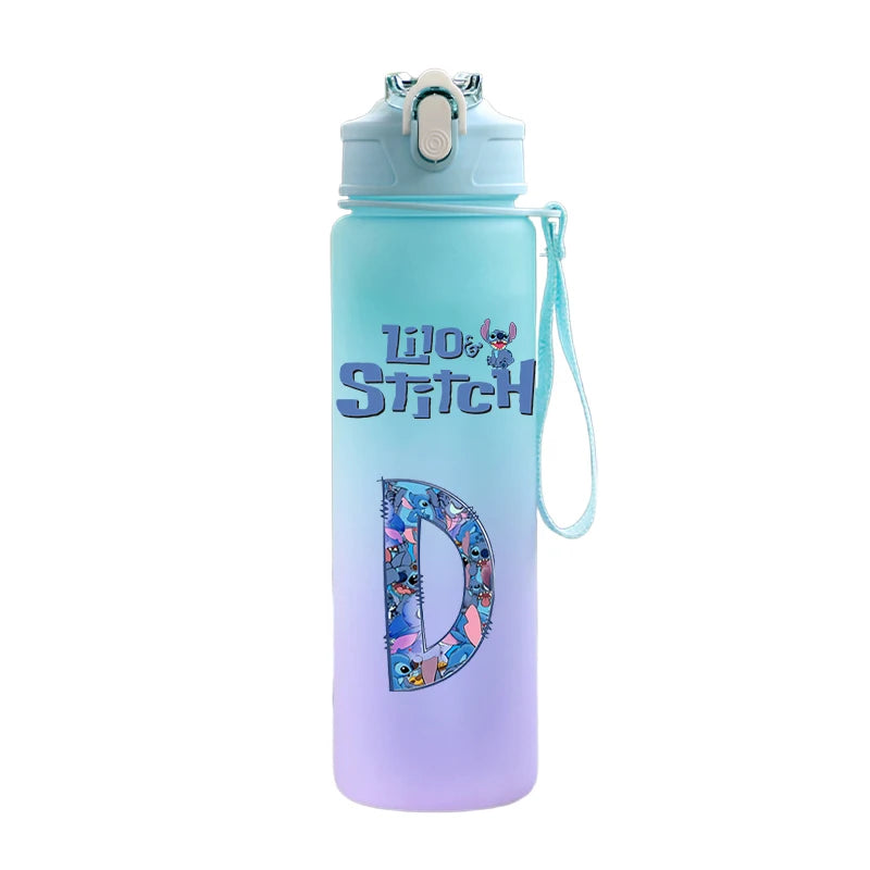 Stitch Bouteille - Grande Capacité 750ML  - Lettre A-Z CAN o